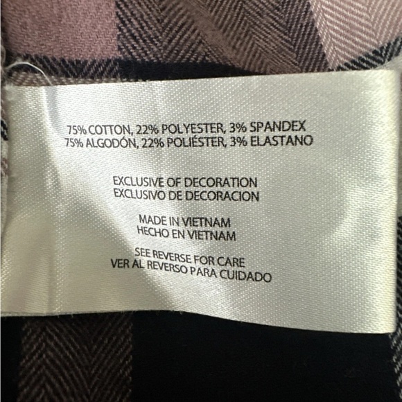 Orvis Light Flannel Shirt Womens Purple Plaid Button Down Long Sleeve XXL 2XL - Picture 9 of 12